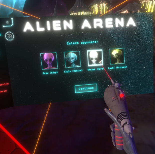 Alien Arena VR game